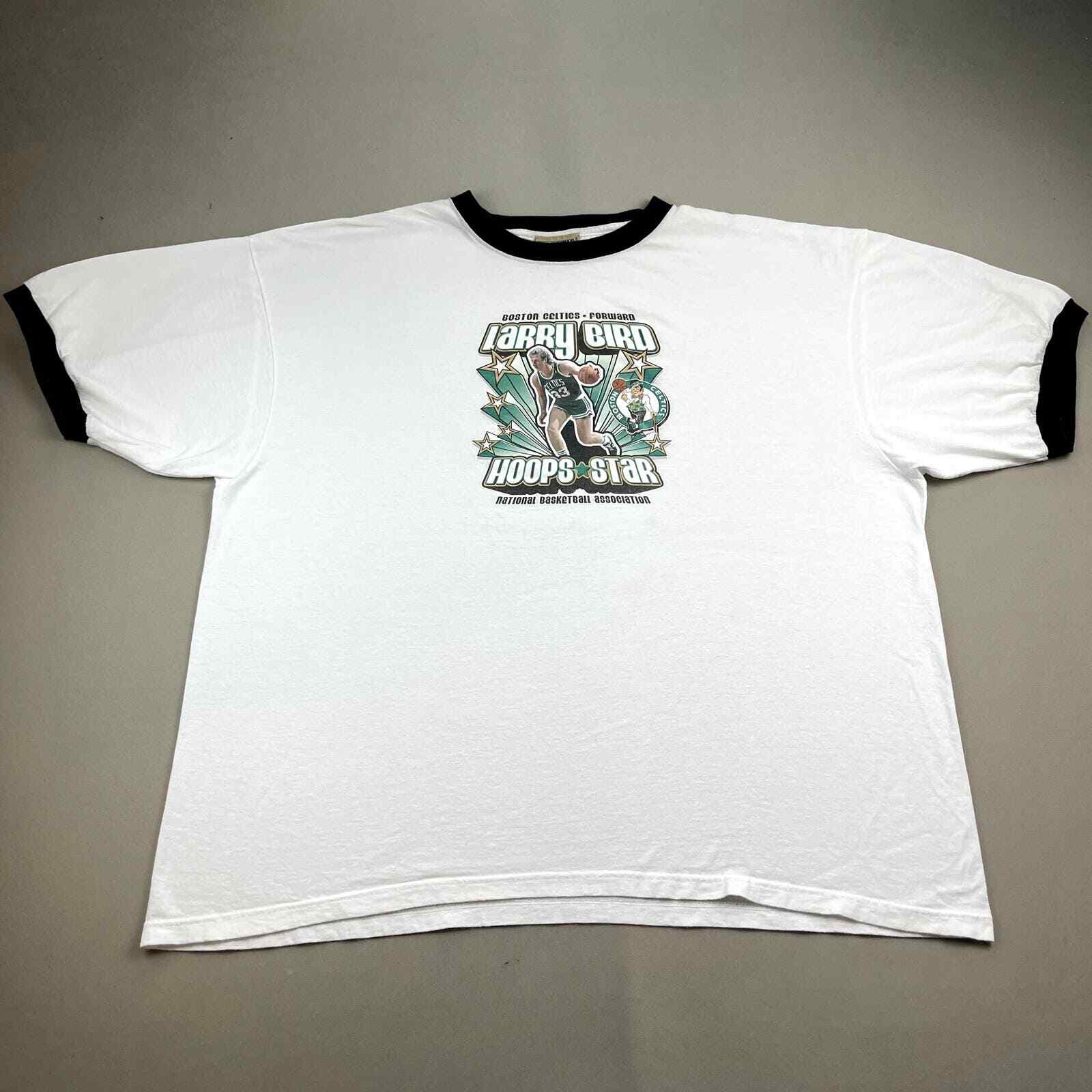 Vintage Boston Celtics Larry Bird T-Shirt Adult XXL W… - Gem