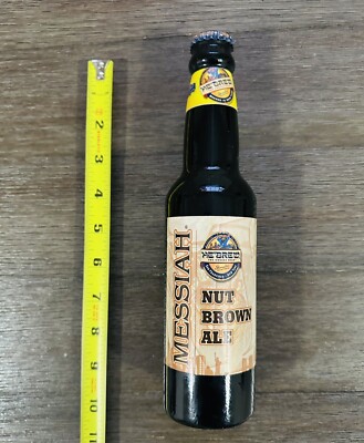 He'Brew Beer Shmaltz Messiah Nut Brown Ale Beer Bottle Tap Handle Brew RARE