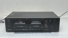 Optimus SCT-89 Dual Stereo Cassette Deck Auto Reverse Right Plays Left Doesn  t  