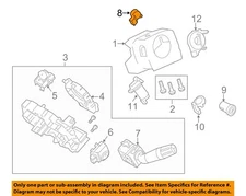 Used Ignition Switch fits: 2019 Ford F250SD PICKUP electric switch only conventi