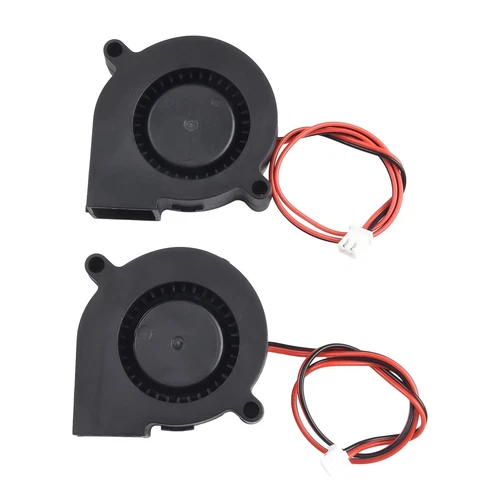 Ventola soffiatrice silenziosa 2 pz 5015 DC12V24V cuscinetto olio raffreddamento