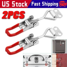 2 PCS Steel Toggle Latch Catch Adjustable Lock Clamp Anti-rust Clip For Box Case
