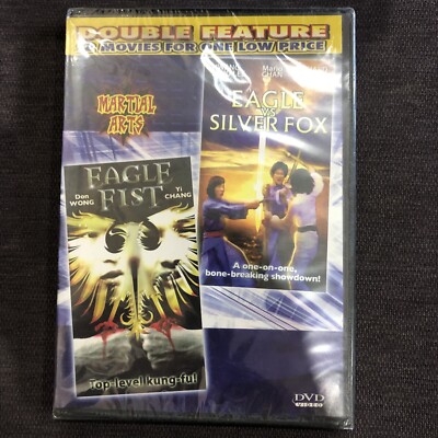 EastWest , Martial Arts Double Feature, EAGLE FIST, EAGLE VS SILVER FOX NEW DVD
