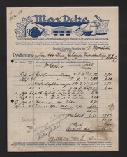 DRESDEN-LEUBNITZ-NEUOSTRA, Rechnung 1926, Max Dolze Wirtschaftsartikel-Grosshand