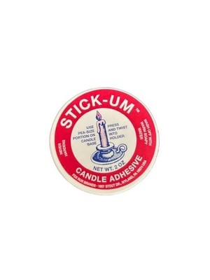 Fox Run Stick-Um Candle Adhesive, 2 Ounces of Stick 2 Ounces, White
