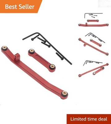 RC Crawler Steering Rod Tie Links Aluminum for Axial Deadbolt Jeep Ford