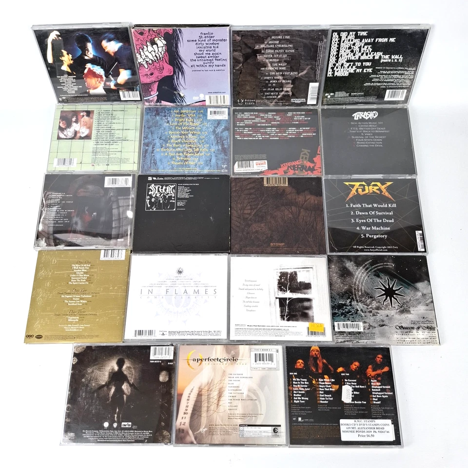 Heavy Metal x20 CD DVD Bundle Lot Metallica Korn Slipknot Alice In Chains Thrash - image 3 of 4