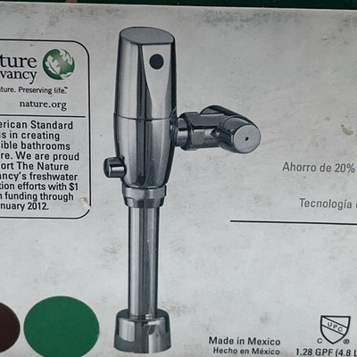 American Standard Selectronic FloWise Battery Toilet 1.2 Gpf Flush Valve Chrome