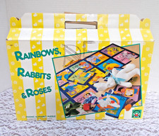 1992 Discovery Toys #247 "Rainbows, Rabbits, & Roses" ABC Floor Puzzle