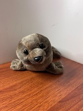 Aurora Seal Spotted Brown Plush Stuffed Animal 12"