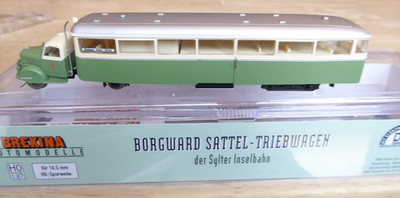 BREKINA 64204 H0 Sylt Island Railway Borgward Saddle Railcar With DSS In OVP