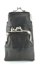 Bacci L.I. Womens Genuine Leather Cigarette Case & Lighter Holder with Twist ...