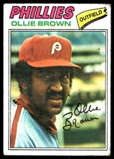 Ollie Brown 1977 Topps #84 Phillies MLB READ FREE SHIPPING AutographDen