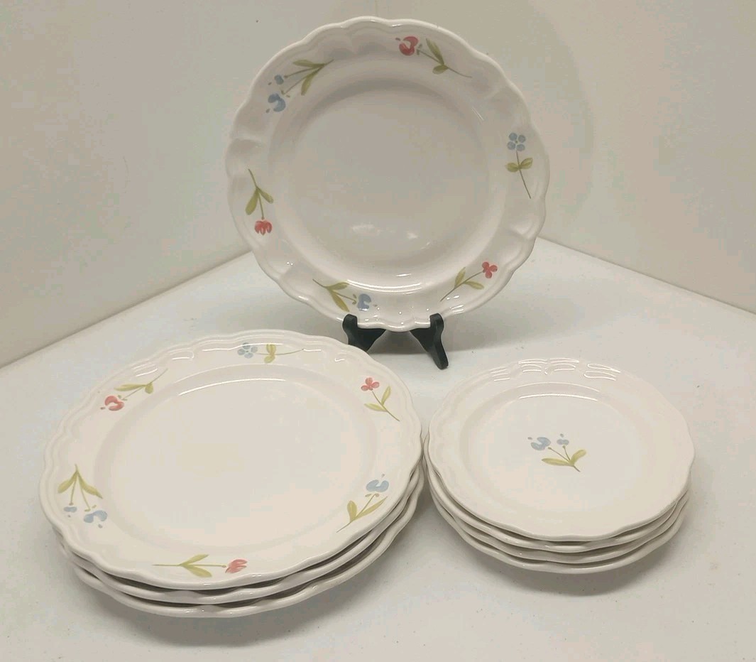 Pfaltzgraff Gazebo-Garland Dinner and Salad Plates Set of 8