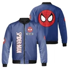 Personalized My Favorite Superhero Is Spiderman Spider Verse Bomber Jacket