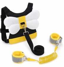 PandaEar 3 in 1 Toddler Harness Leashes  Anti Lost Wrist Link, Kids Bee Safe...