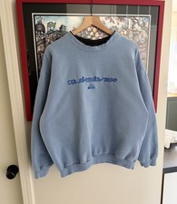 Vintage 90s Quicksilver USA Made Surf Skater Faced Crewneck Sweatshirt Men L/XL