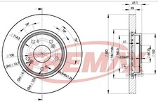 Fremax Bremsscheiben für Honda Accord VII Limo Kombi Pilot 02-08