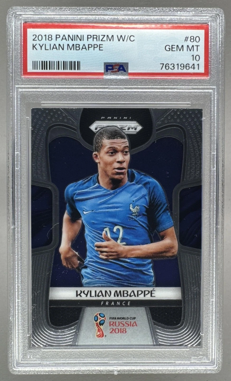 Mbappé Prizm World Cup PSA 10