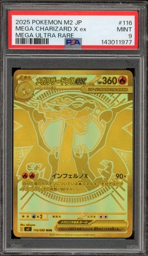 Pokemon Mega Charizard X ex Inferno X Japanese Mega Ultra Rare #116 PSA 9 Mint