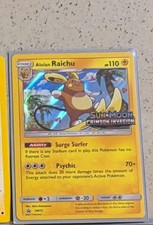 Alolan Raichu SM72 Prerelease Holo Promo 2017
