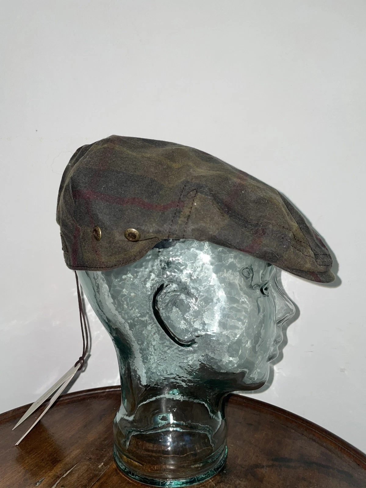 Stetson Mens Getsby Cap 59 Waxed Green Newsboy Cab Driver Sun Guard new