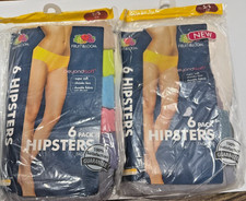 Fruit of the Loom 9 Pair Hipster Panties Women  s Small Cotton Multicolor