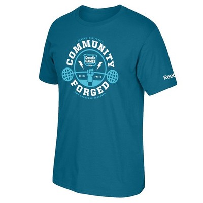 Reebok 2014 Crossfit Games Men's Blue ''Community Forged'' Tri-Blend T-Shirt