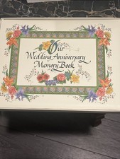 Nittany Quill Watercolor Illustrated Wedding Anniversary Memory Book-New In Box