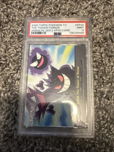 2000 Topps Pokemon TV #EP22 The Tower of Terror  Gengar Series 2 PSA 8 NM-MT
