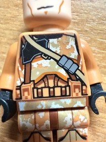 Lego Star Wars Clone Airborne Trooper (Phase 2) Geonosis Camouflage, Smirk