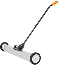 36"  Rolling Magnetic Pick-Up Sweeper, Heavy Duty Push-Type with Release, for Na