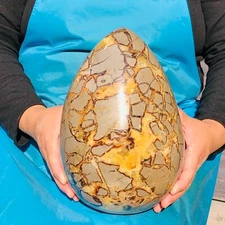 20.41LB Top Natural Dragon Septarian Crystal geode Quartz egg mineral Specimen