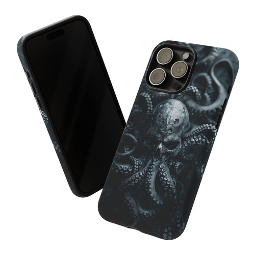 Black Ink Skull Octopus - Phone Case for iPhone, Galaxy, Pixel - 第 53/281 張圖片