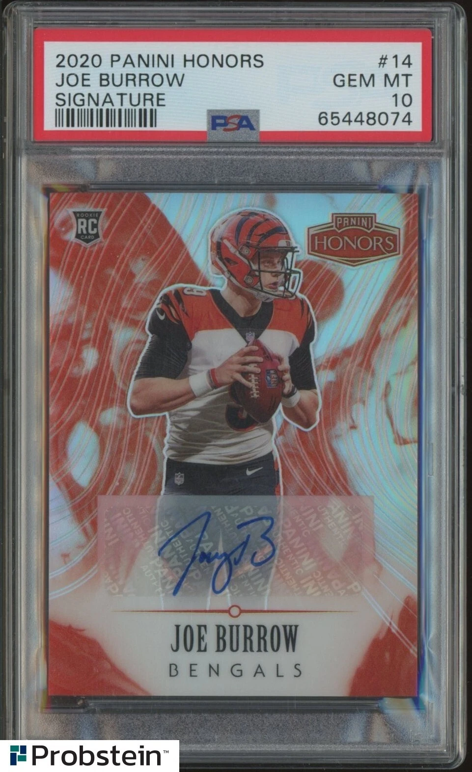 Joe Burrow Panini Honors #14 Signature