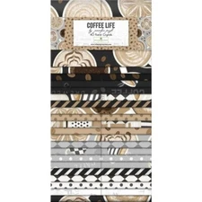 Coffee Life By Wilmington Prints - 40 Karat Crystals - Jelly Roll
