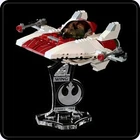 Display stand angled for Lego 6207-7134-75003-75175-75248 A-Wing fighter (A1020)