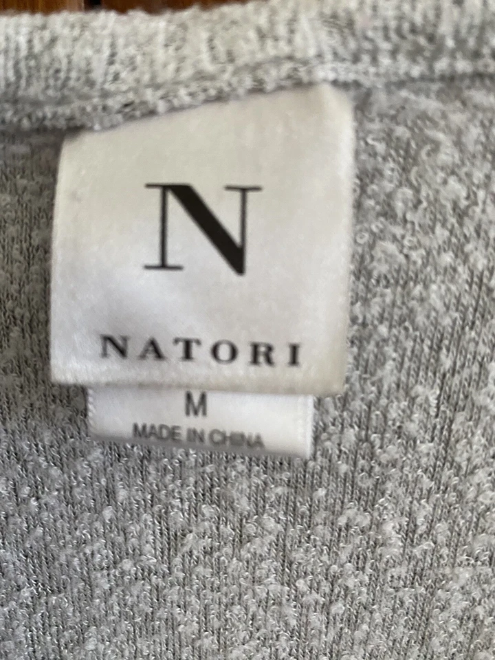 NATORI женщин укороченный пижама/lounge комплект Топ/брюки серый/синий полиэстер смесь - Изображение 4 из 4