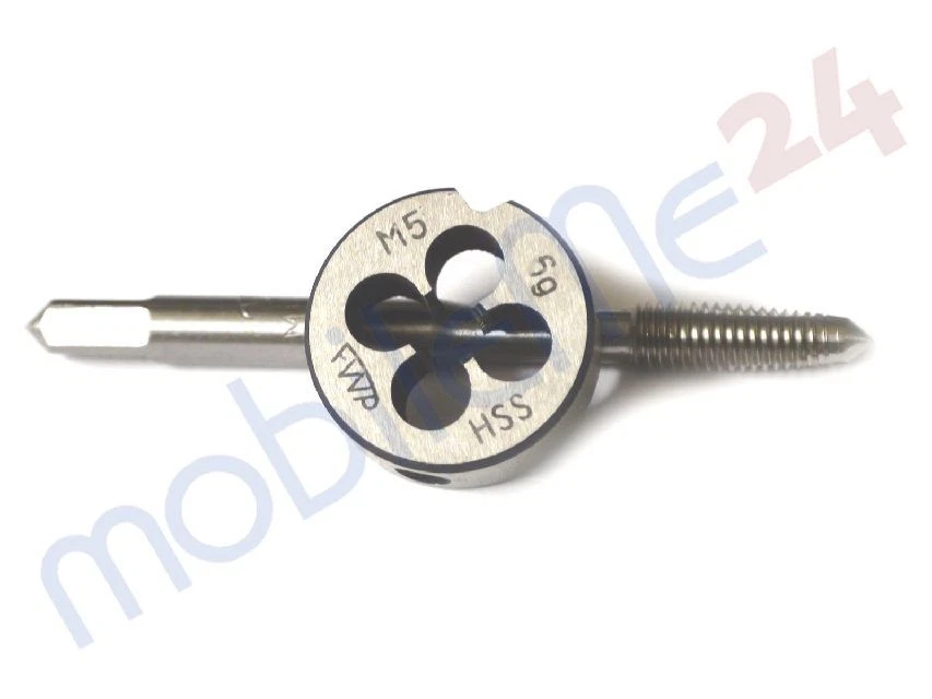 Set Gewindebohrer + Schneideisen M5 (x0,8) HSS Industriequalität Werkö + FWP neu - Bild 1 von 1