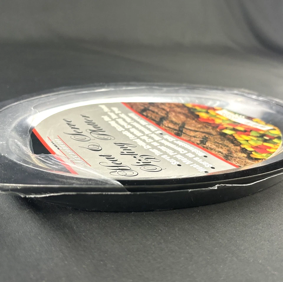 Vintage (2) Mr. Bar B Q Heat & Serve Sizzling Platters for Grill *TORN Plastic* - Image 4 of 4