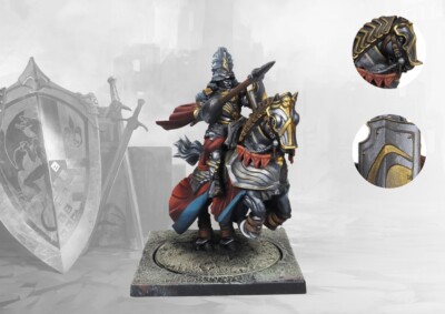Conquest: Last Argument of Kings Hundred Kingdoms Mounted Noble Lord NIB -cleara