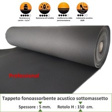 Tappetino materassino sotto pavimento 5 mm. fonoassorbente 30 mq.