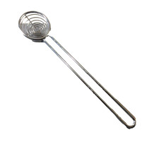 Kleines Fettsieb Handschöpfer Lochschöpfer Löffel 35 cm Fritierlöffel
