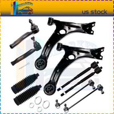 Set Of 10 For 2003-2008 Toyota Corolla Front Control Arm