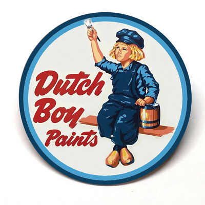 Dutch Boy Paints Advertising Pocket Mirror Vintage Style
