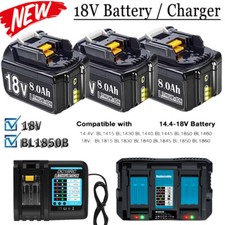 Batteria 18 V 8,0 Ah 6,0 Ah 3,0 Ah per Makita BL1850 BL1830 BL1860B / caricabatterie