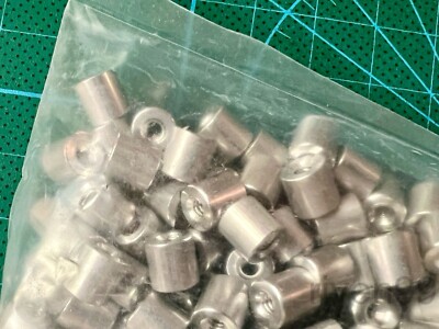 Lot of 20pcs RAF Round Threaded Aluminum Standoff, #4-40, 1/4'', 0.25in, Female-F