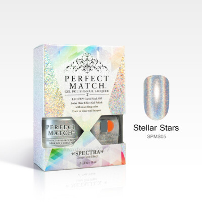 Lechat Perfect Match UV Gel + Nail Polish - SPMS05 Stella Stars 0.5oz 