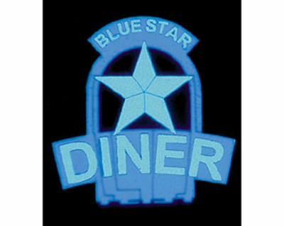 Miller Engineering ~ G & O Scale ~ Blue Star Animated Horizontal Sign Lg ~ 5581