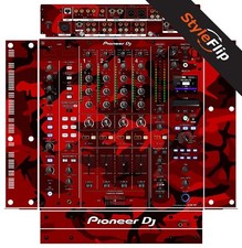 Pioneer DJM-A9 Skin Red Camo Protective Decal StyleFlip Skins
